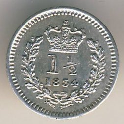 Великобритания 1 1/2 пенса 1834 год