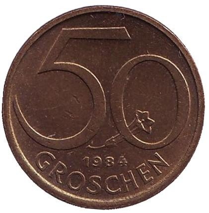Австрия 50 грошей 1984 год
