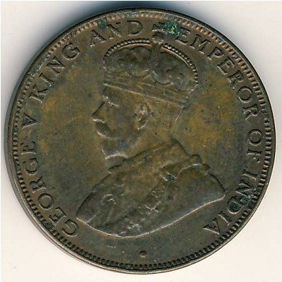 Гонконг 1 цент 1934 год