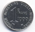 Западная Африка 1 франк 1999 год