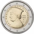Сан-Марино 2 евро 2022 год - 530 лет со дня смерти Пьеро делла Франческа