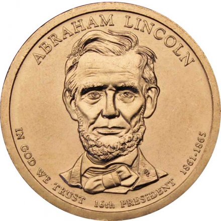 США 1 доллар 2010 год - Авраам Линкольн (P)