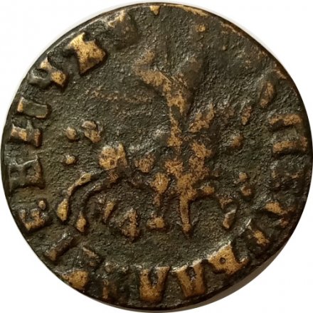 1 копейка 1715 год НД Пётр I (1699 - 1725) - VF