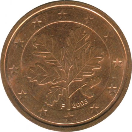 Германия 2 евроцента 2003 год (F)