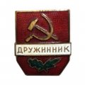 Значок СССР Дружинник, тяжелый