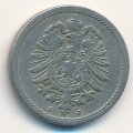 Германия 5 пфеннигов 1876 год (J)