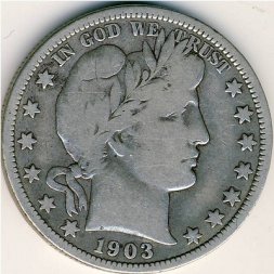 США 1/2 доллара 1903 год