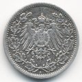 Германия 1/2 марки 1917 год (А)