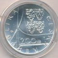 Чехия 200 крон 1997 год - Эммаусский монастырь