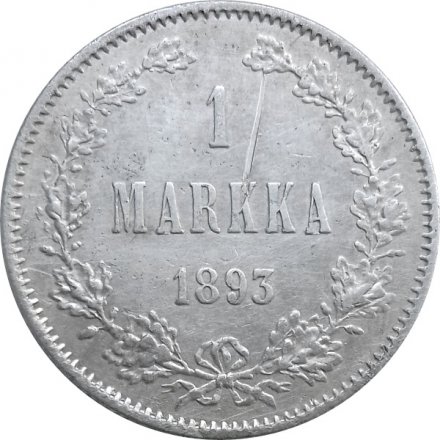 Финляндия 1 марка 1893 год