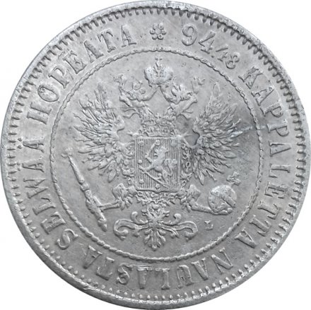 Финляндия 1 марка 1893 год