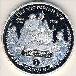 Гибралтар 1 крона 2001 год