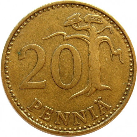 Финляндия 20 пенни 1974 год