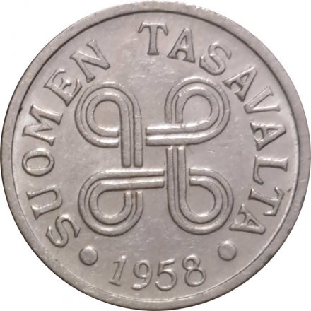 Финляндия 5 марок 1958 год