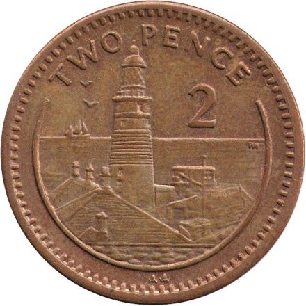 Гибралтар 2 пенса 1998 год