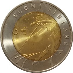 Финляндия 5 евро 2005 год - X чемпионат мира по лёгкой атлетике