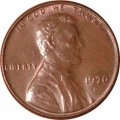 США 1 цент 1970 год - Авраам Ликольн (D)