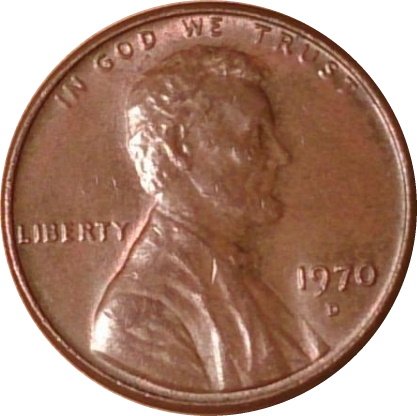 США 1 цент 1970 год - Авраам Ликольн (D)