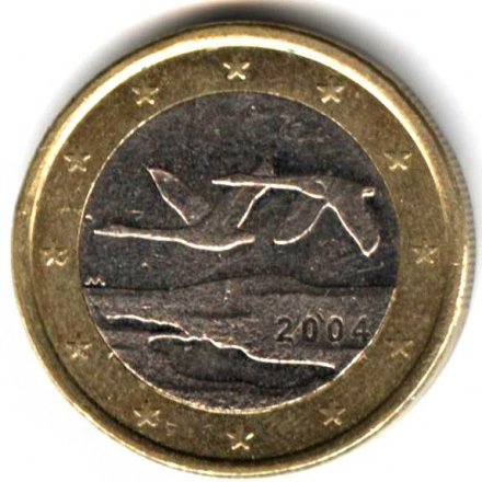 Финляндия 1 евро 2004 год