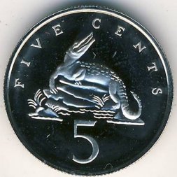Ямайка 5 центов 1976 год