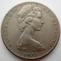 Новая Зеландия 20 центов 1981 год - Киви