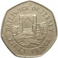 Джерси 50 пенсов 1998 год - Замок Гросне