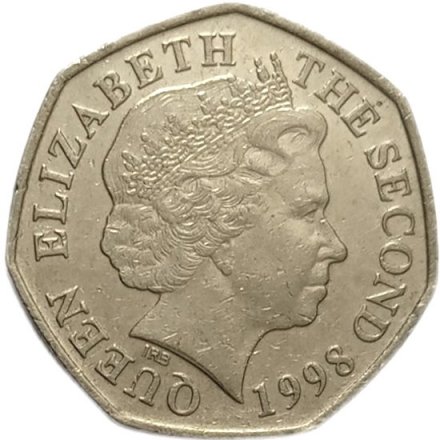 Джерси 50 пенсов 1998 год - Замок Гросне