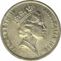 Австралия 10 центов 1990 год