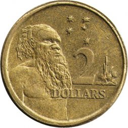 Австралия 2 доллара 2014 год - Абориген