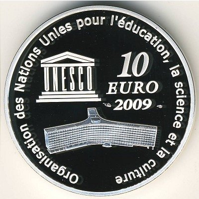 Франция 10 евро 2009 год - Московский кремль