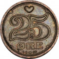 Дания 25 эре 1995 год