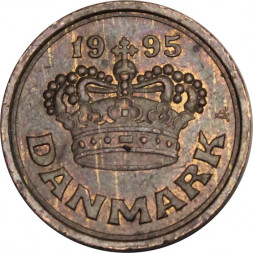 Дания 25 эре 1995 год