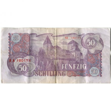 Австрия 50 шиллингов 1962 год - VF