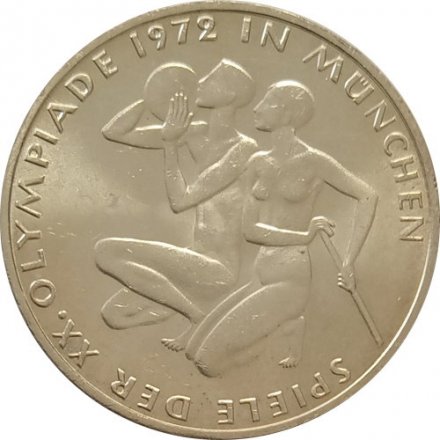ФРГ 10 марок 1972 год - XX летние Олимпийские Игры, Мюнхен 1972 - Спортсмены (G)