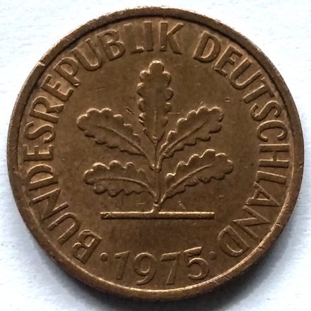 ФРГ 2 пфеннига 1975 год (D)