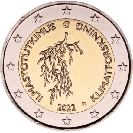 Финляндия 2 евро 2022 год - Исследования климата