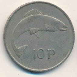 Ирландия 10 пенсов 1973 год