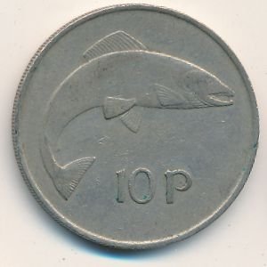 Ирландия 10 пенсов 1973 год