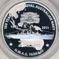 Австралия 2 доллара 2011 год - 100-летие Королевского военно-морского флота Австралии. Корабль HMAS Yarra III
