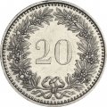 Швейцария 20 раппенов 1979 год
