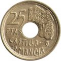 Испания 25 песет 1996 год - Кастилия - Ла-Манча. Дон Кихот