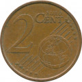 Испания 2 евроцента 2001 год - Кафедральный собор Сантьяго-де-Компостела
