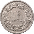 Швейцария 1/2 франка 1972 год