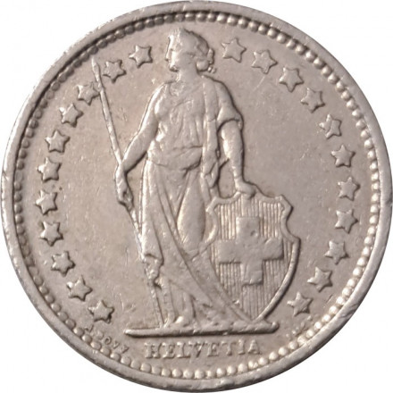 Швейцария 1/2 франка 1972 год