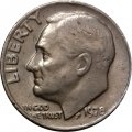 США 1 дайм (10 центов) 1978 год - Франклин Рузвельт (без отметки МД)