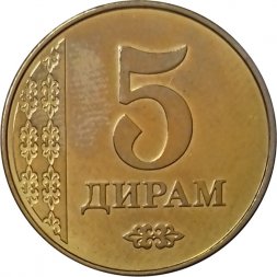 Таджикистан 5 дирам 2011 год
