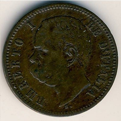 Италия 2 чентезимо 1898 год