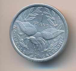 Новая Каледония 1 франк 1971 год
