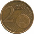Эстония 2 евроцента 2011 год - Контурная карта Эстонии