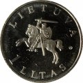 Литва 1 лит 2009 год - Вильнюс – культурная столица Европы